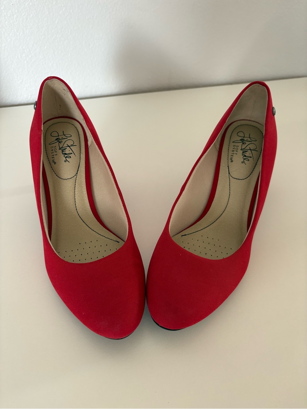 Life Stride Red Women's Dress Pump 7.5